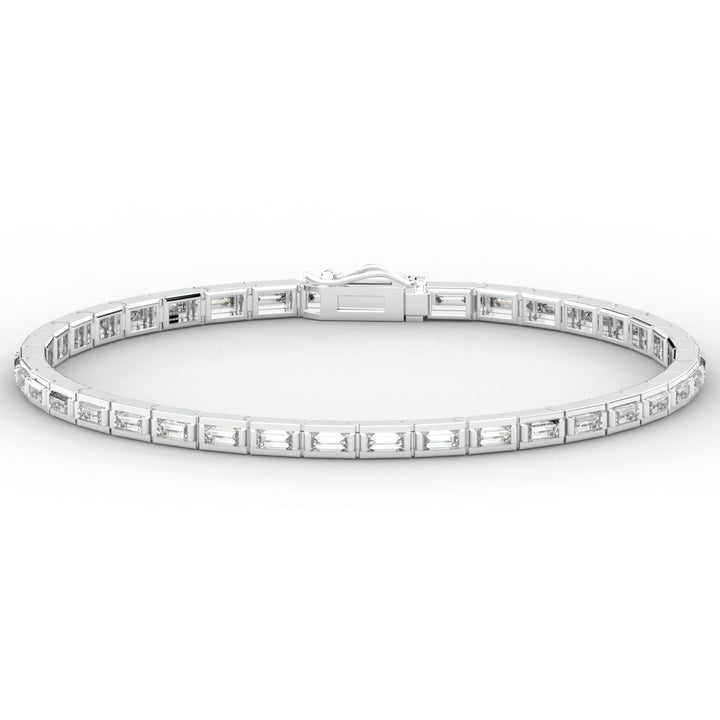 3.40CT.TW ROUND LAB DIAMOND TENNIS BRACELET - Nazarelle