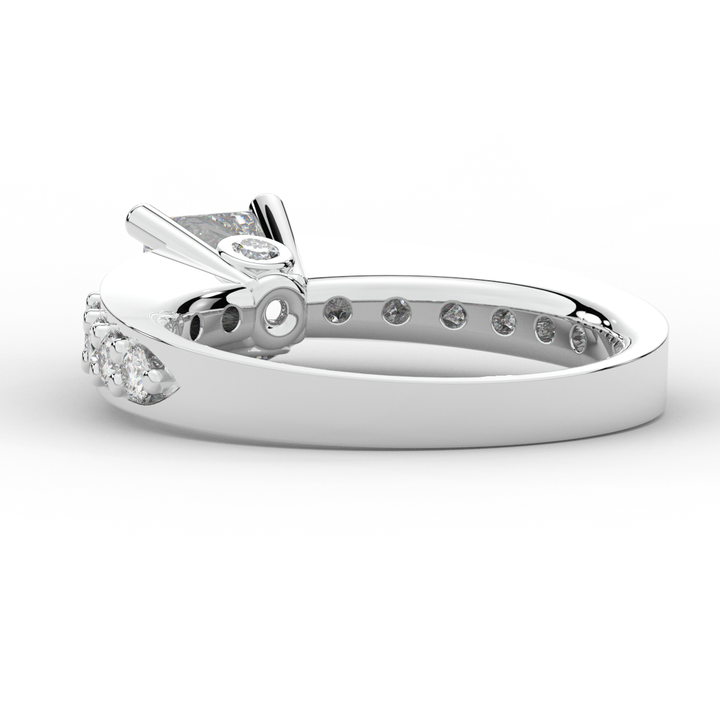 1.75CT.TW PRINCESS LAB DIAMOND SOLITAIRE ENGAGEMENT RING - Nazarelle