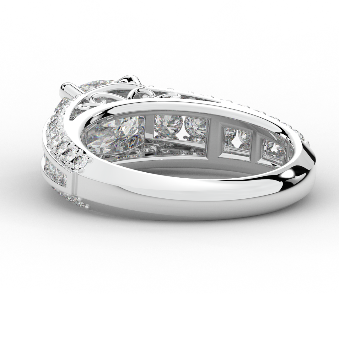 1.80CT.TW OVAL LAB DIAMOND SOLITAIRE ENGAGEMENT RING - Nazarelle