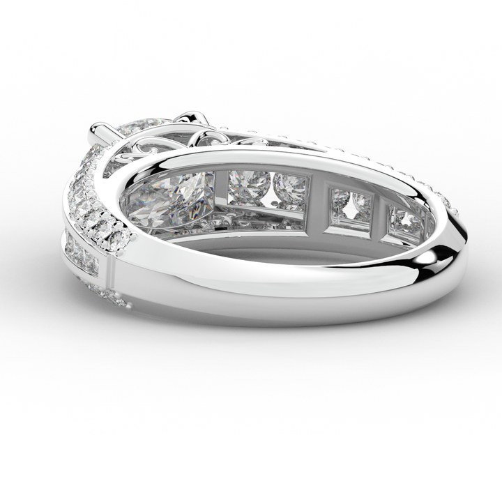 1.80CT.TW OVAL LAB DIAMOND SOLITAIRE ENGAGEMENT RING - Nazarelle