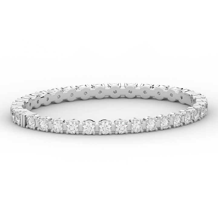 9.00CT.TW ROUND LAB DIAMOND ETERNITY BANGLE - Nazarelle
