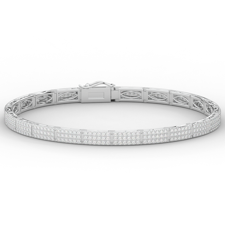 2.25CT.TW ROUND LAB DIAMOND TENNIS BRACELET - Nazarelle