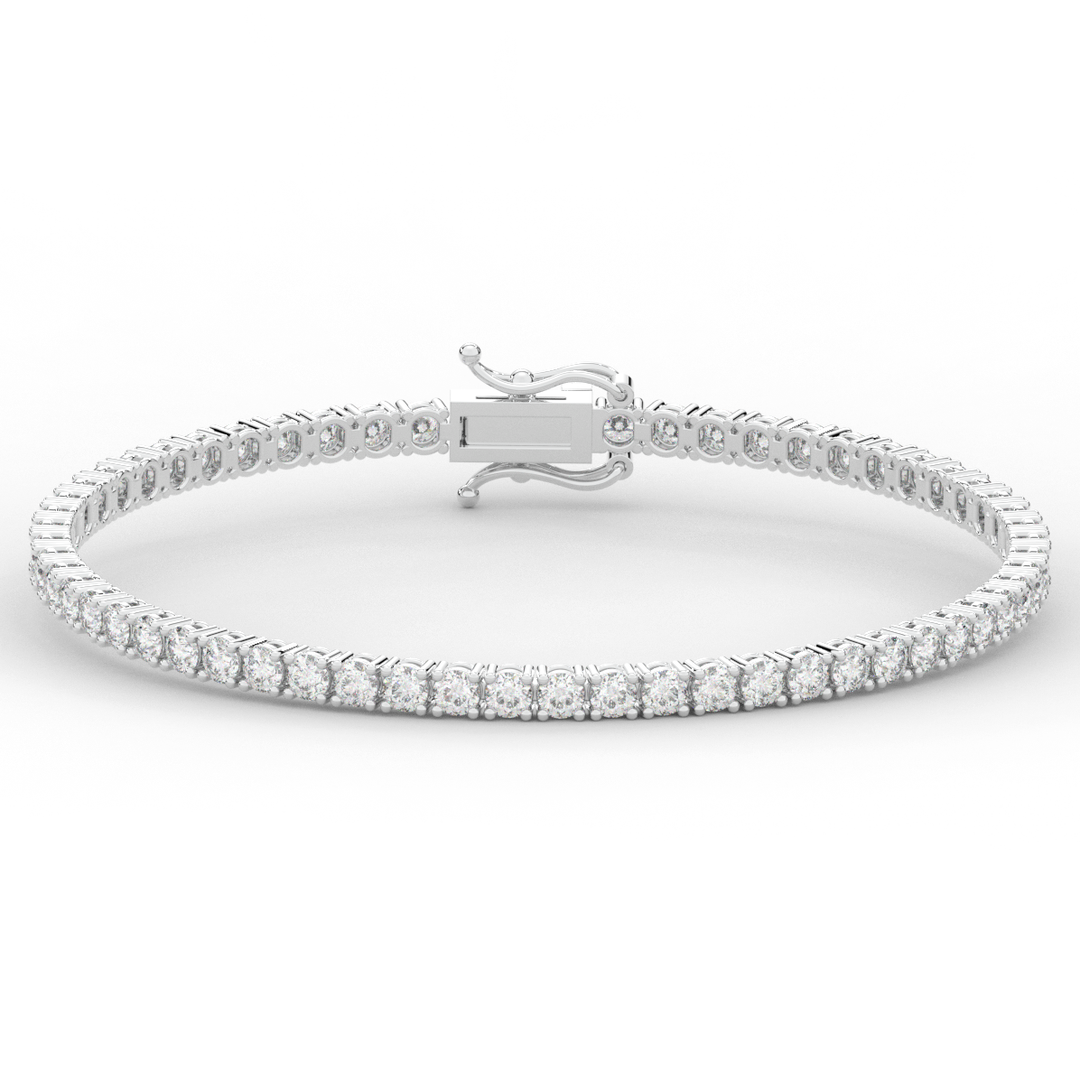 5.00CT.TW ROUND LAB DIAMOND TENNIS BRACELET - Nazarelle