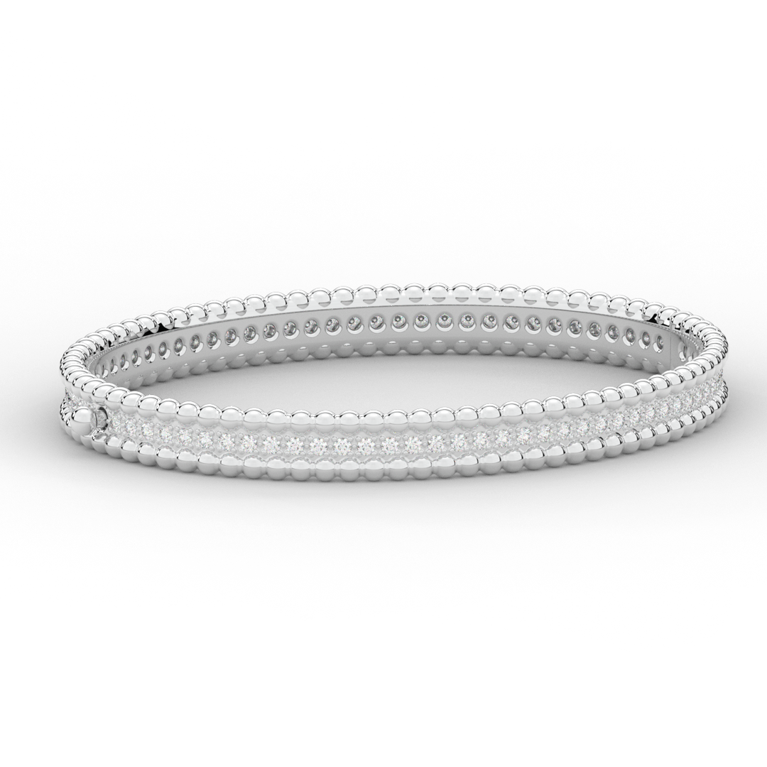 1.20CT.TW ROUND LAB DIAMOND ETERNITY BANGLE - Nazarelle