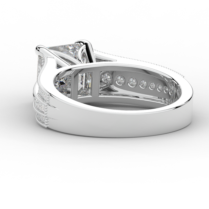 3.55CT.TW ASSCHER LAB DIAMOND ENGAGEMENT RING - Nazarelle