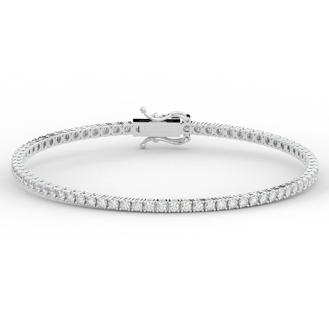 3.00CT.TW ROUND LAB DIAMOND TENNIS BRACELET - Nazarelle