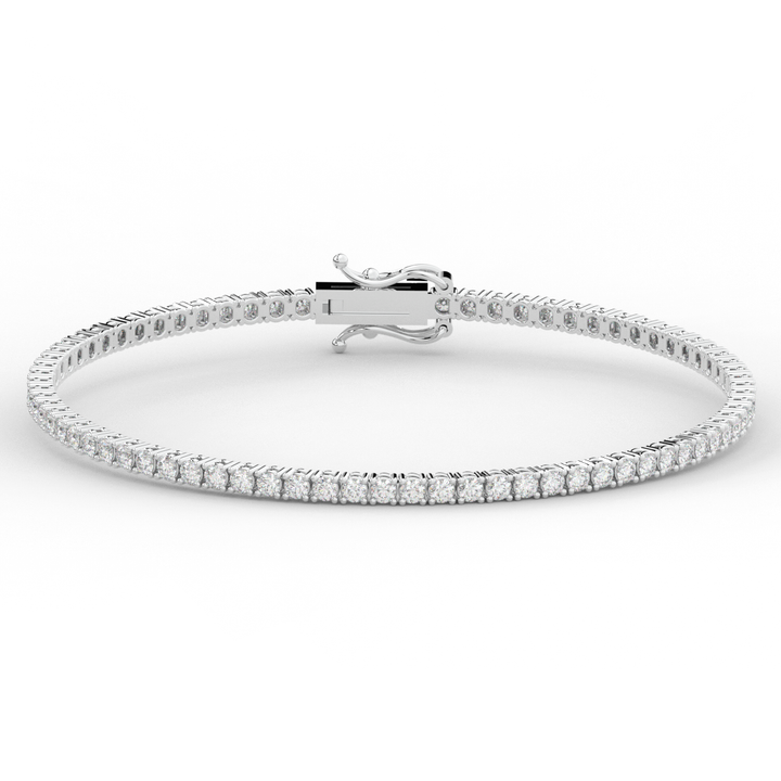 3.00CT.TW ROUND LAB DIAMOND TENNIS BRACELET - Nazarelle