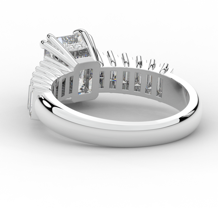 2.60CT.TW RADIANT LAB DIAMOND ENGAGEMENT RING - Nazarelle
