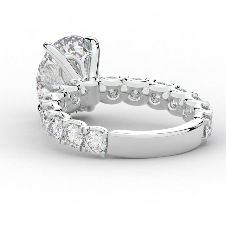 4.35CT.TW OVAL LAB DIAMOND ENGAGEMENT RING - Nazarelle