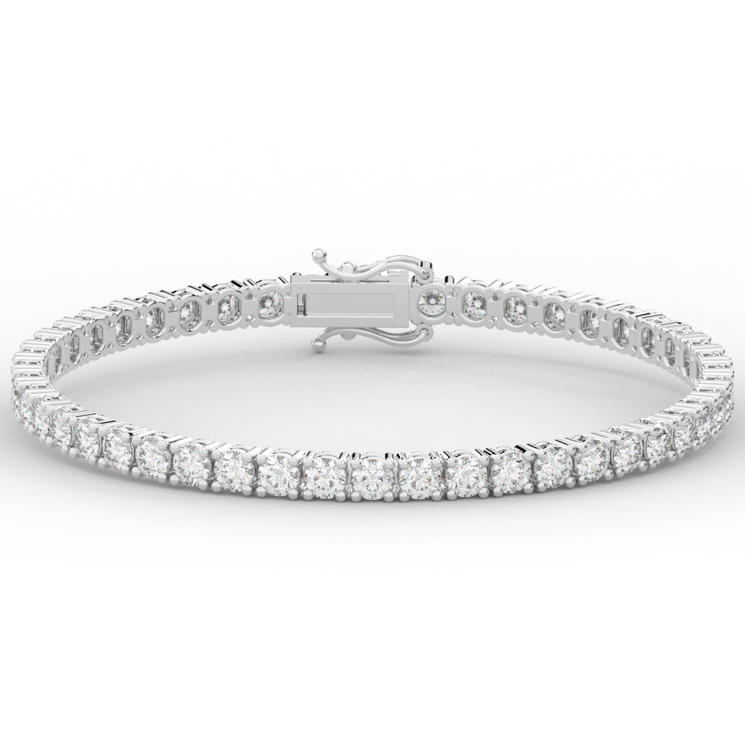 7.00CT.TW ROUND LAB DIAMOND TENNIS BRACELET - Nazarelle