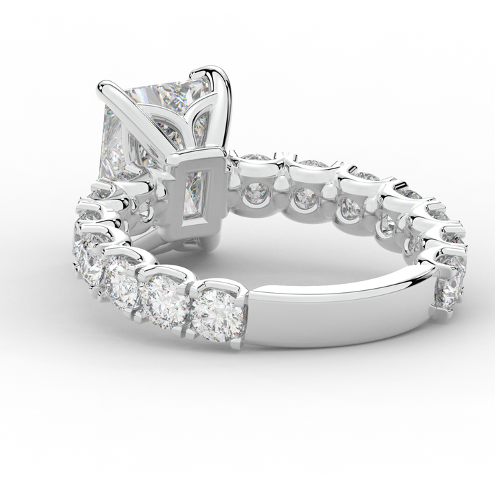 4.35CT.TW RADIANT LAB DIAMOND ENGAGEMENT RING - Nazarelle