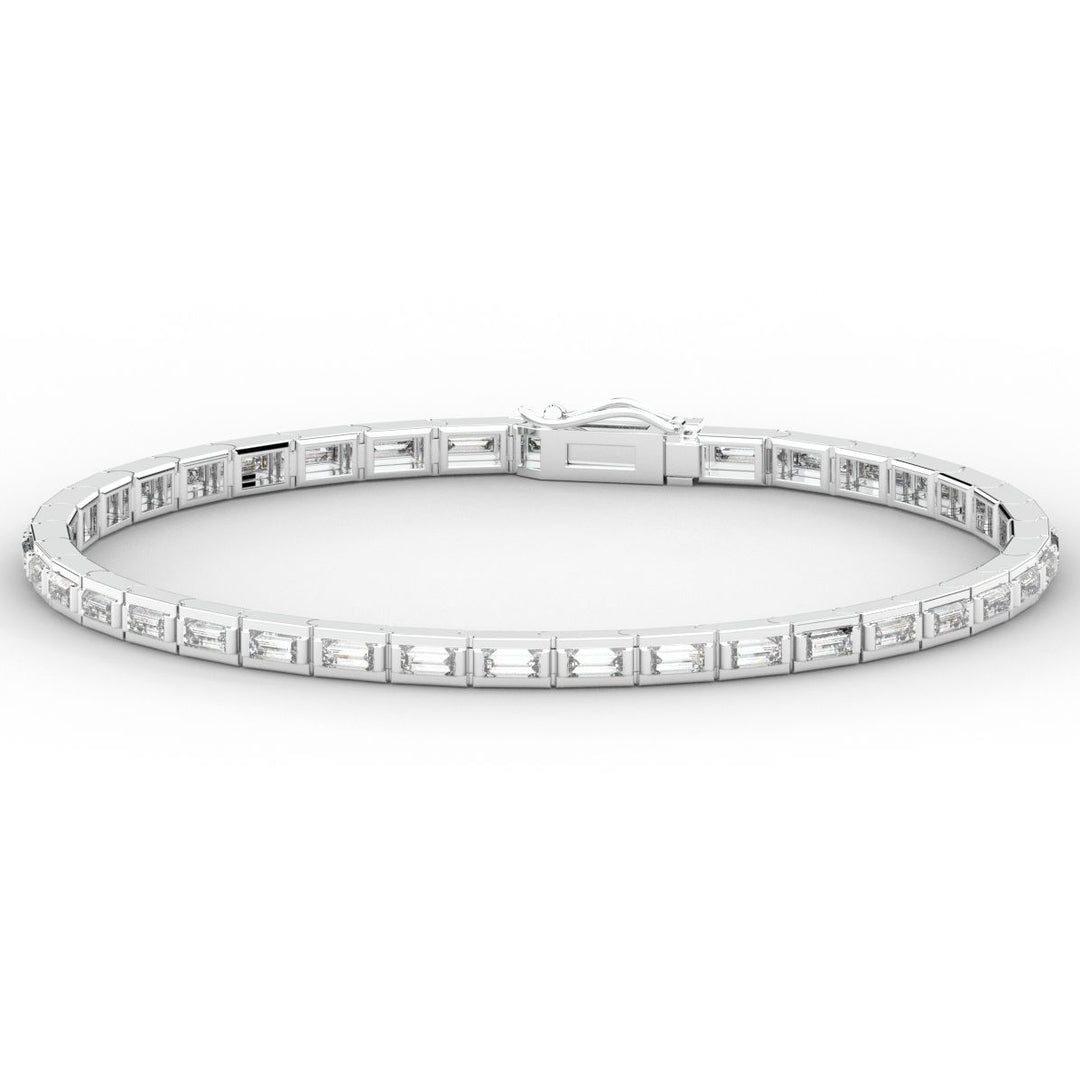 3.40CT.TW ROUND LAB DIAMOND TENNIS BRACELET - Nazarelle