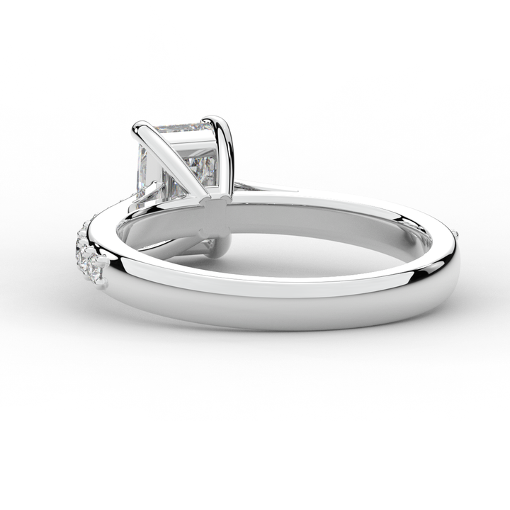 1.25CT.TW RADIANT LAB DIAMOND SOLITAIRE ENGAGEMENT RING - Nazarelle