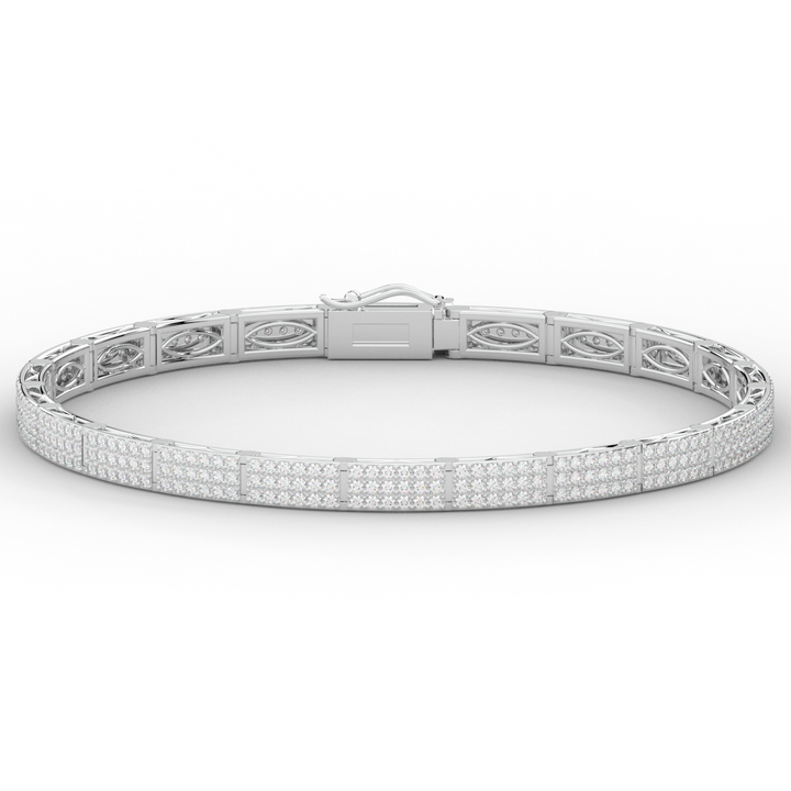 2.25CT.TW ROUND LAB DIAMOND TENNIS BRACELET - Nazarelle