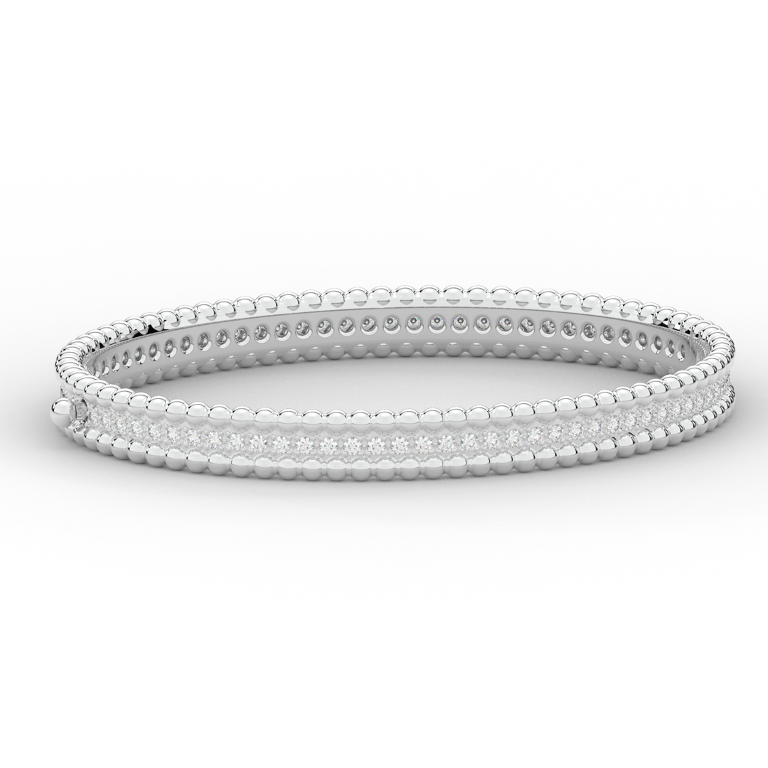 1.20CT.TW ROUND LAB DIAMOND ETERNITY BANGLE - Nazarelle