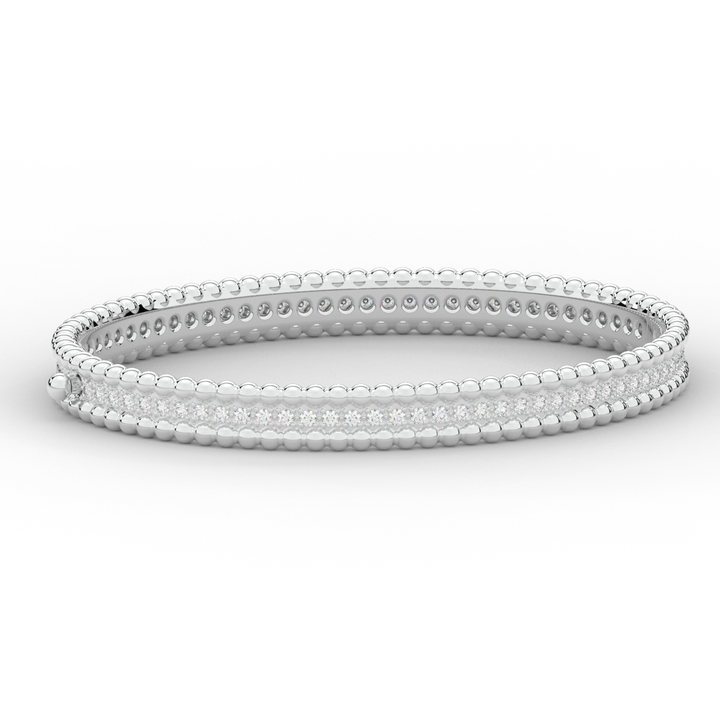 1.20CT.TW ROUND LAB DIAMOND ETERNITY BANGLE - Nazarelle