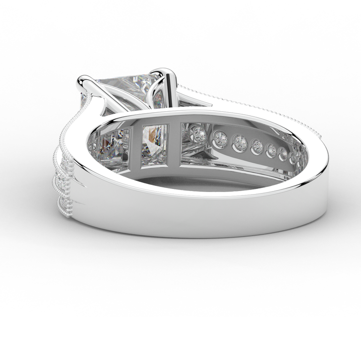 3.55CT.TW ASSCHER LAB DIAMOND ENGAGEMENT RING - Nazarelle