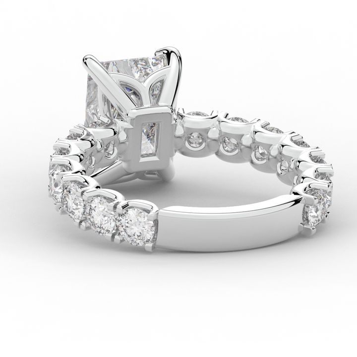 4.35CT.TW RADIANT LAB DIAMOND ENGAGEMENT RING - Nazarelle