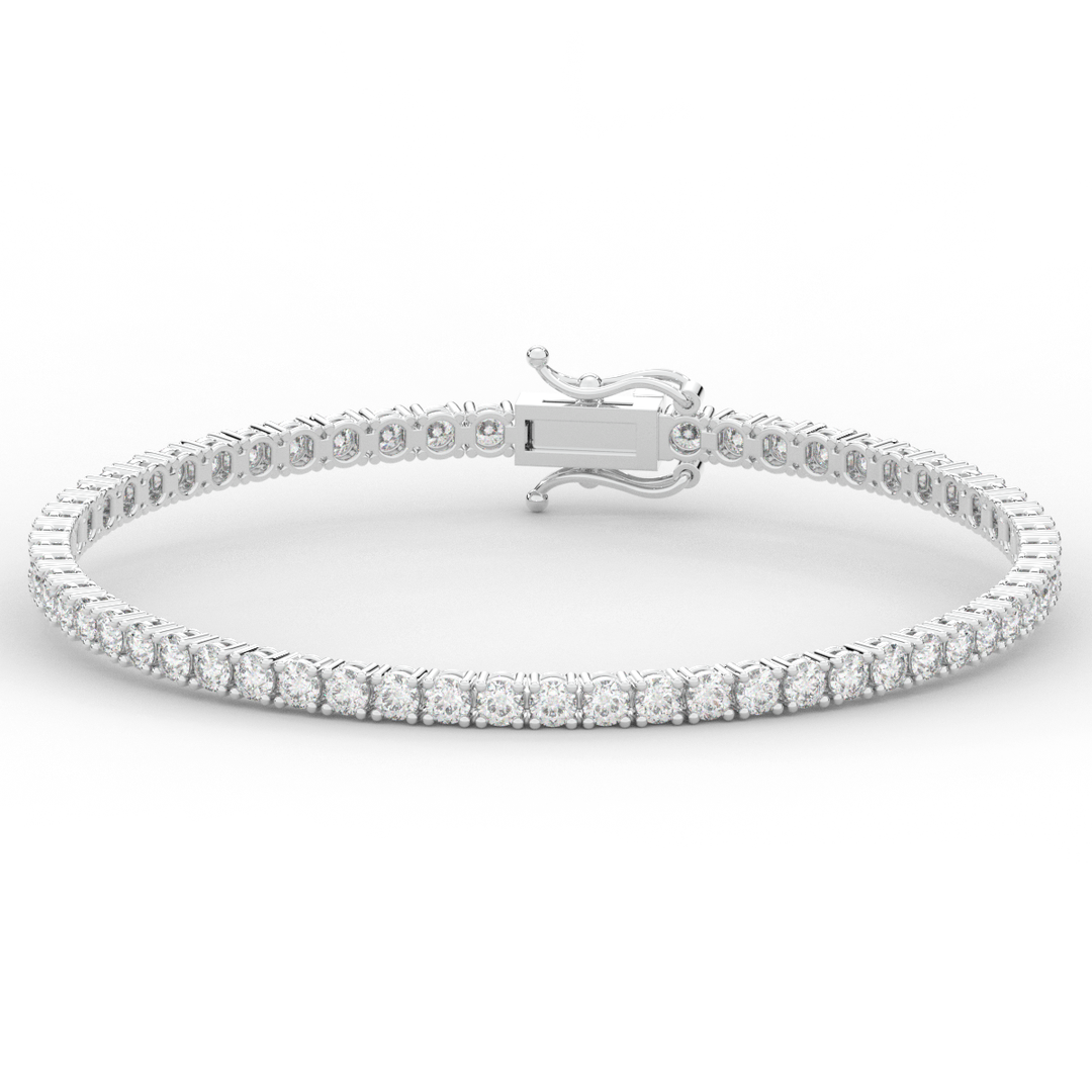 5.00CT.TW ROUND LAB DIAMOND TENNIS BRACELET - Nazarelle