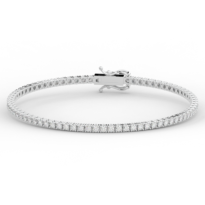 3.00CT.TW ROUND LAB DIAMOND TENNIS BRACELET - Nazarelle