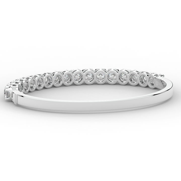 5.00CT.TW ROUND LAB DIAMOND BANGLE - Nazarelle
