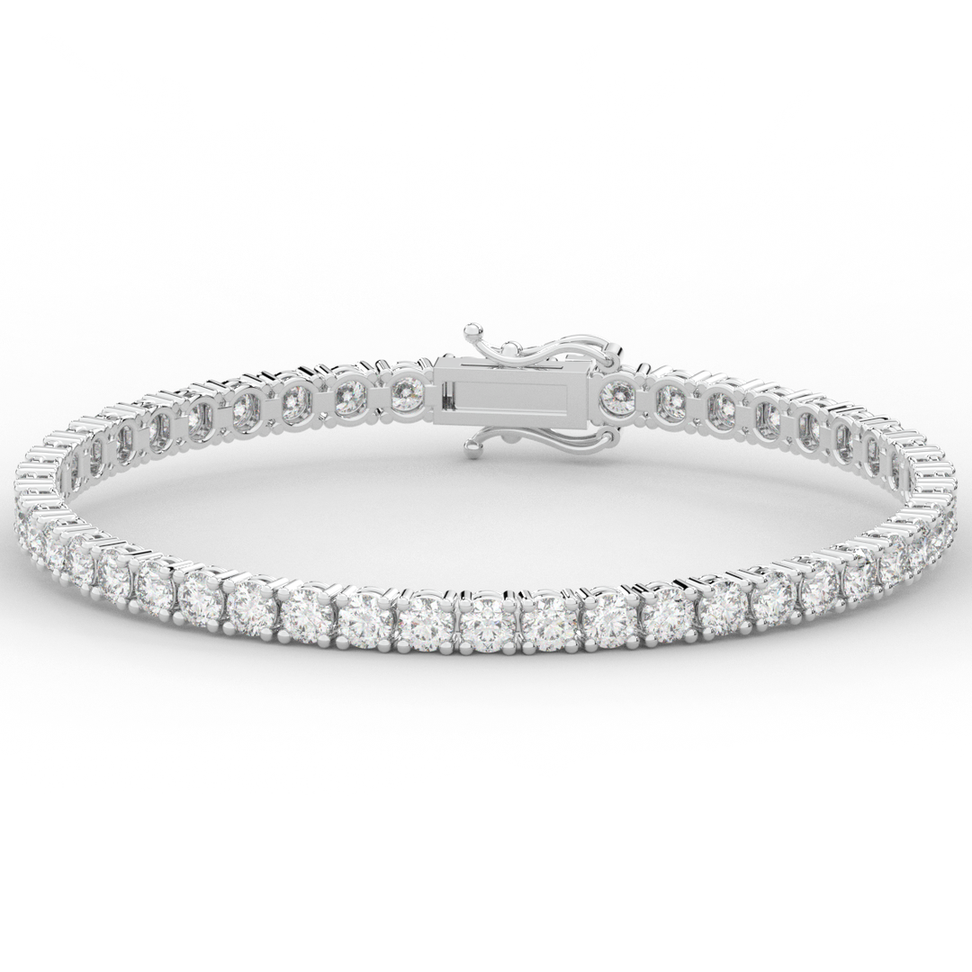 7.00CT.TW ROUND LAB DIAMOND TENNIS BRACELET - Nazarelle