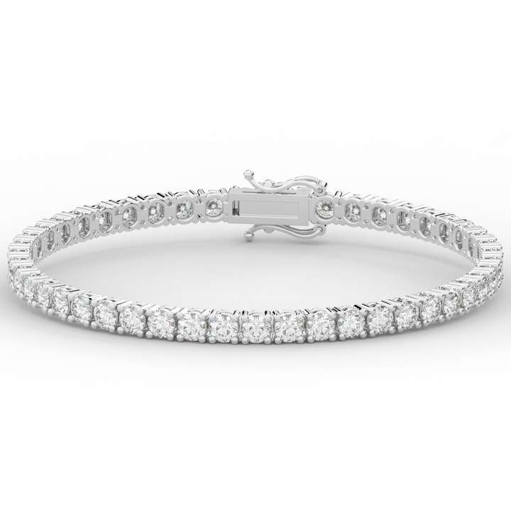 7.00CT.TW ROUND LAB DIAMOND TENNIS BRACELET - Nazarelle