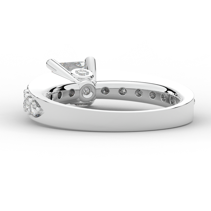 1.75CT.TW PRINCESS LAB DIAMOND SOLITAIRE ENGAGEMENT RING - Nazarelle