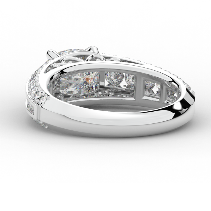1.80CT.TW OVAL LAB DIAMOND SOLITAIRE ENGAGEMENT RING - Nazarelle