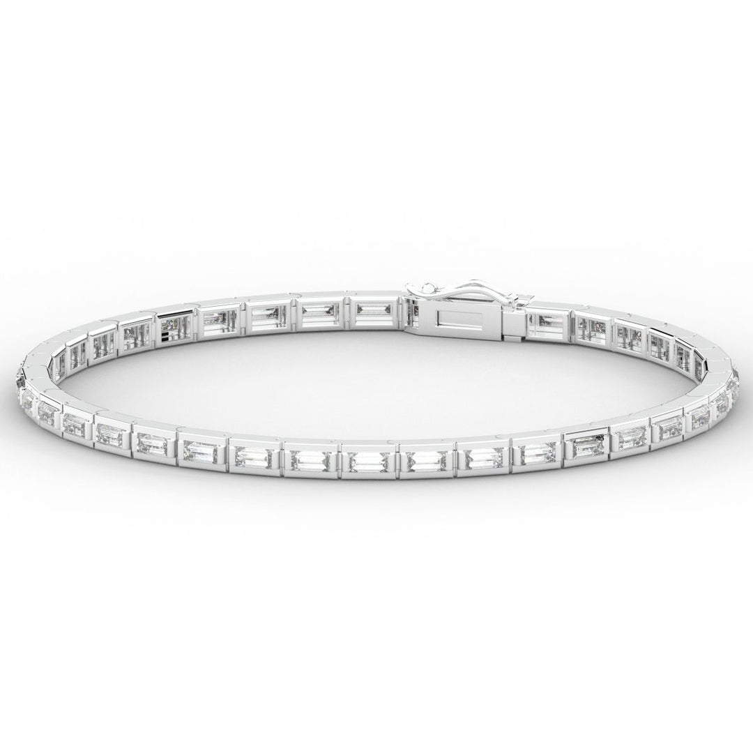 3.40CT.TW ROUND LAB DIAMOND TENNIS BRACELET - Nazarelle
