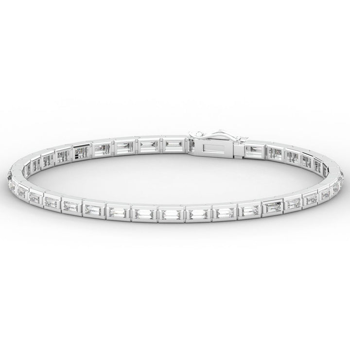 3.40CT.TW ROUND LAB DIAMOND TENNIS BRACELET - Nazarelle