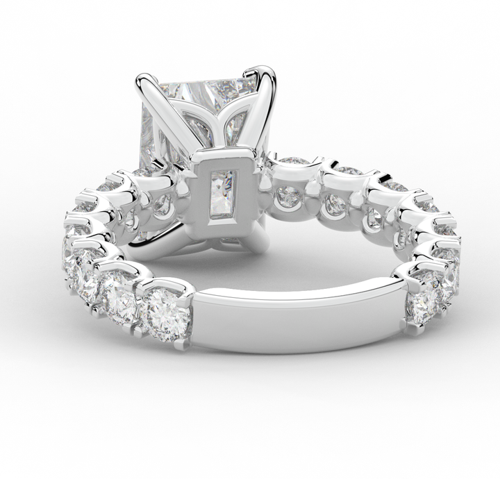 4.35CT.TW RADIANT LAB DIAMOND ENGAGEMENT RING - Nazarelle