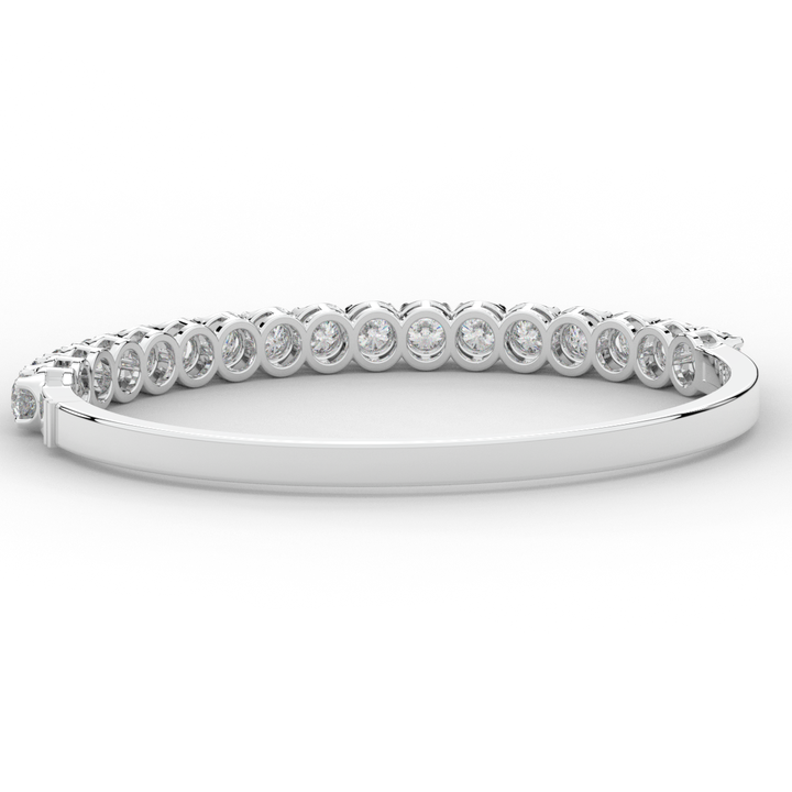 5.00CT.TW ROUND LAB DIAMOND BANGLE - Nazarelle