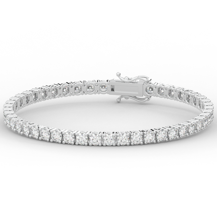 7.00CT.TW ROUND LAB DIAMOND TENNIS BRACELET - Nazarelle