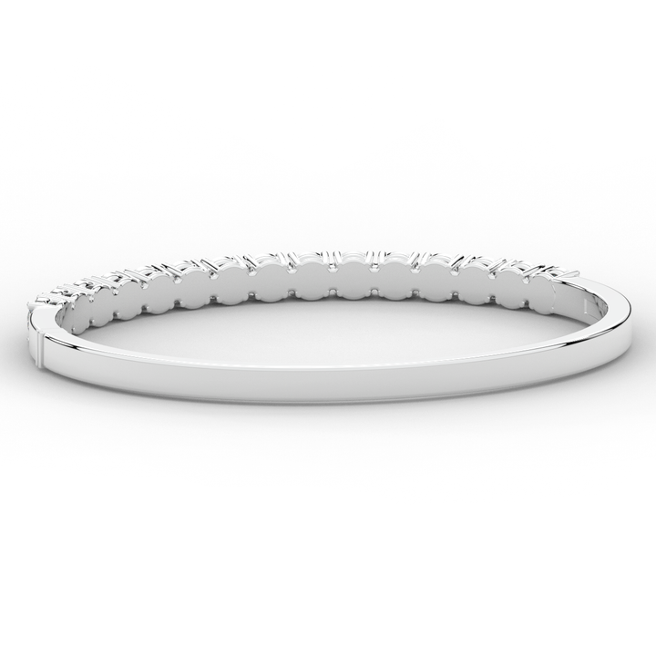 4.70CT.TW ROUND LAB DIAMOND BANGLE - Nazarelle