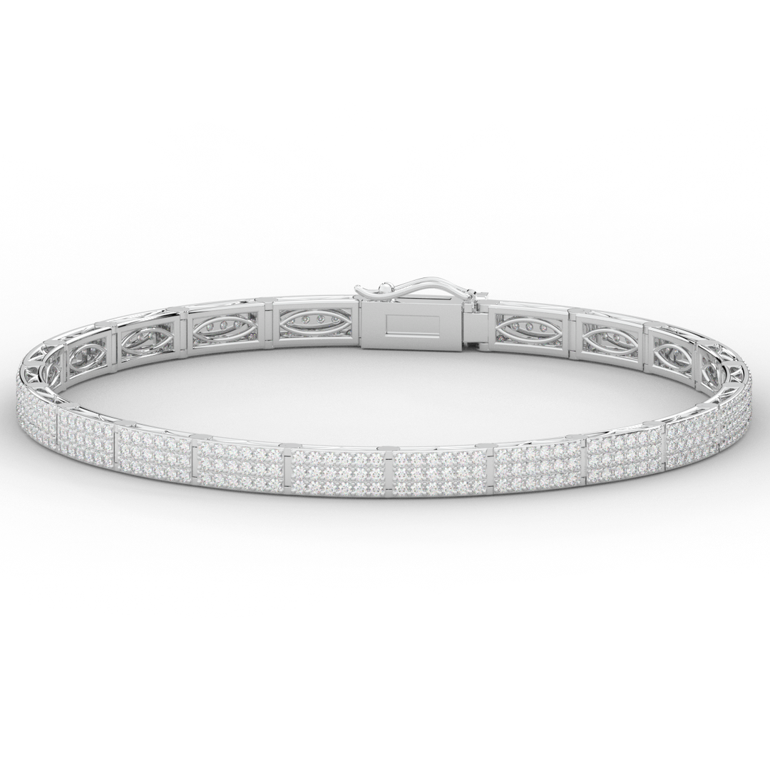 2.25CT.TW ROUND LAB DIAMOND TENNIS BRACELET - Nazarelle