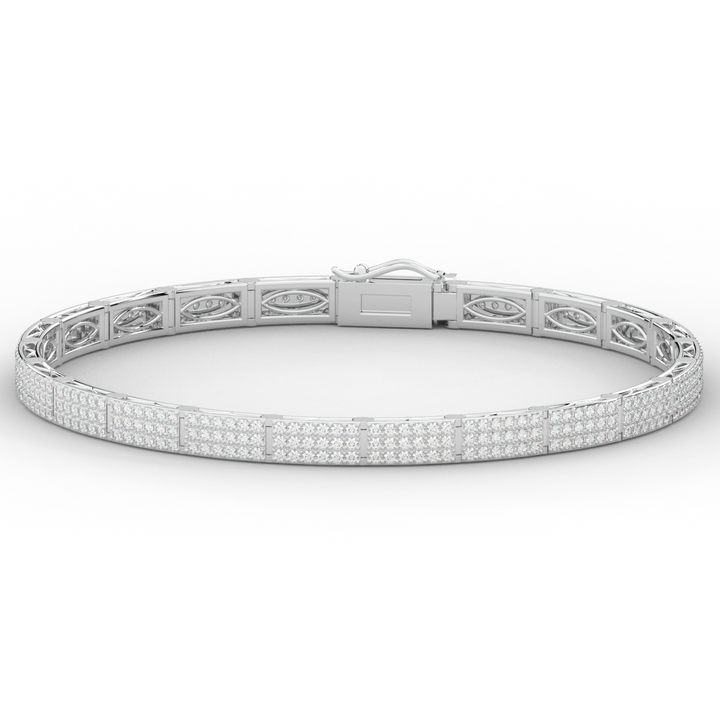 2.25CT.TW ROUND LAB DIAMOND TENNIS BRACELET - Nazarelle