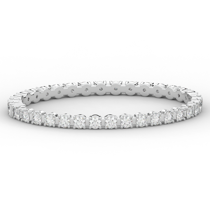 9.00CT.TW ROUND LAB DIAMOND ETERNITY BANGLE - Nazarelle