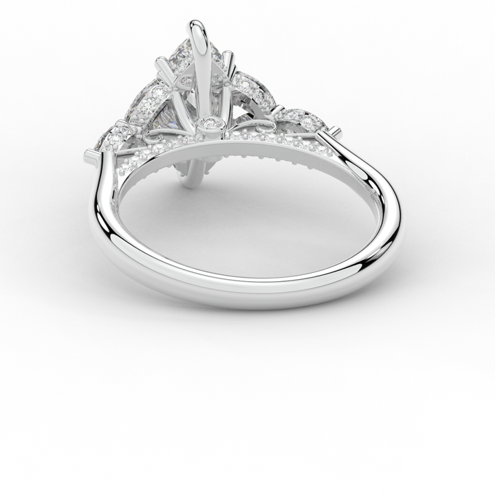 1.50CT.TW MARQUISE LAB DIAMOND ENGAGEMENT RING - Nazarelle