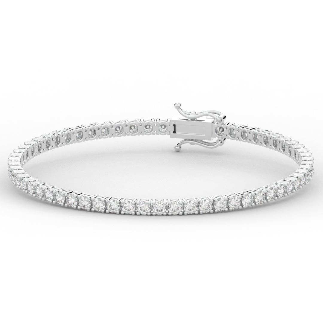 5.00CT.TW ROUND LAB DIAMOND TENNIS BRACELET - Nazarelle