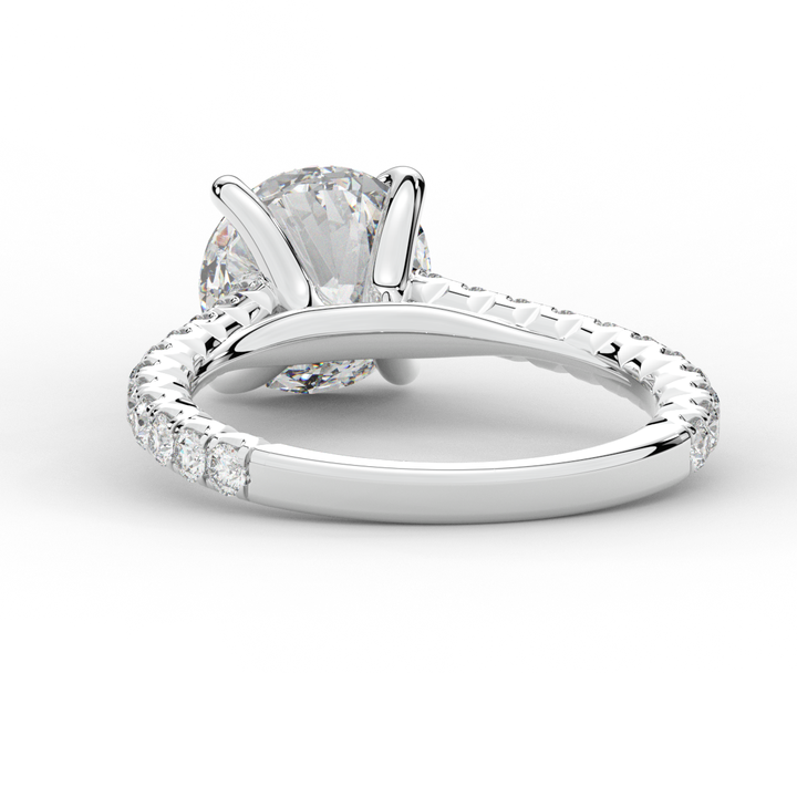 2.40CT.TW ROUND LAB DIAMOND ENGAGEMENT RING - Nazarelle