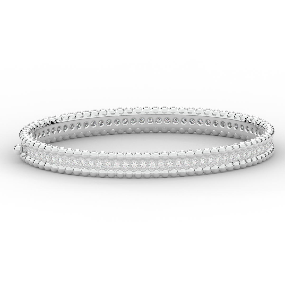 1.20CT.TW ROUND LAB DIAMOND ETERNITY BANGLE - Nazarelle