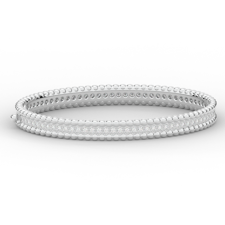 1.20CT.TW ROUND LAB DIAMOND ETERNITY BANGLE - Nazarelle