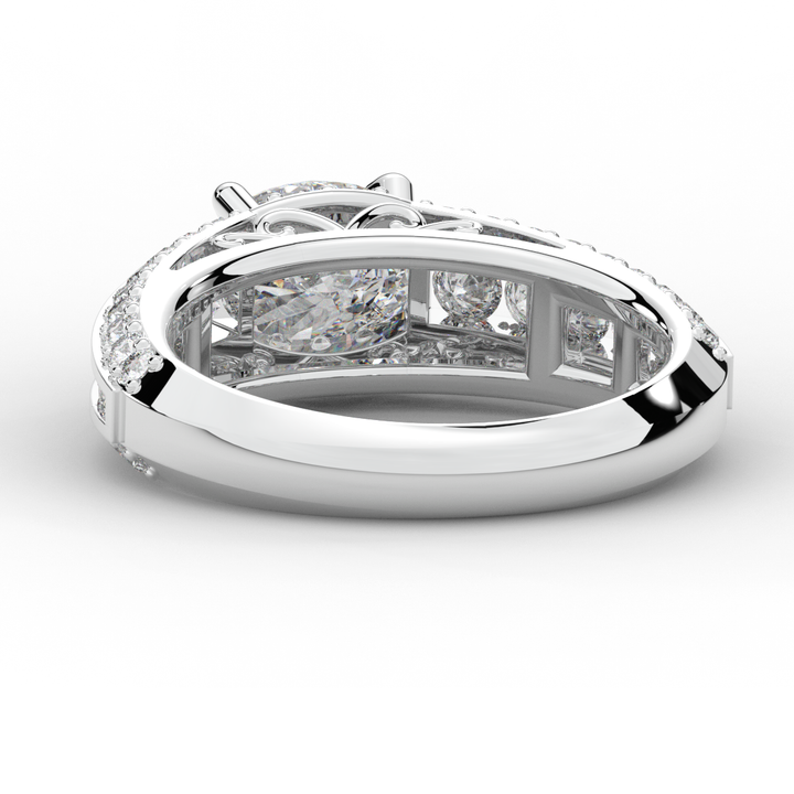 1.80CT.TW OVAL LAB DIAMOND SOLITAIRE ENGAGEMENT RING - Nazarelle