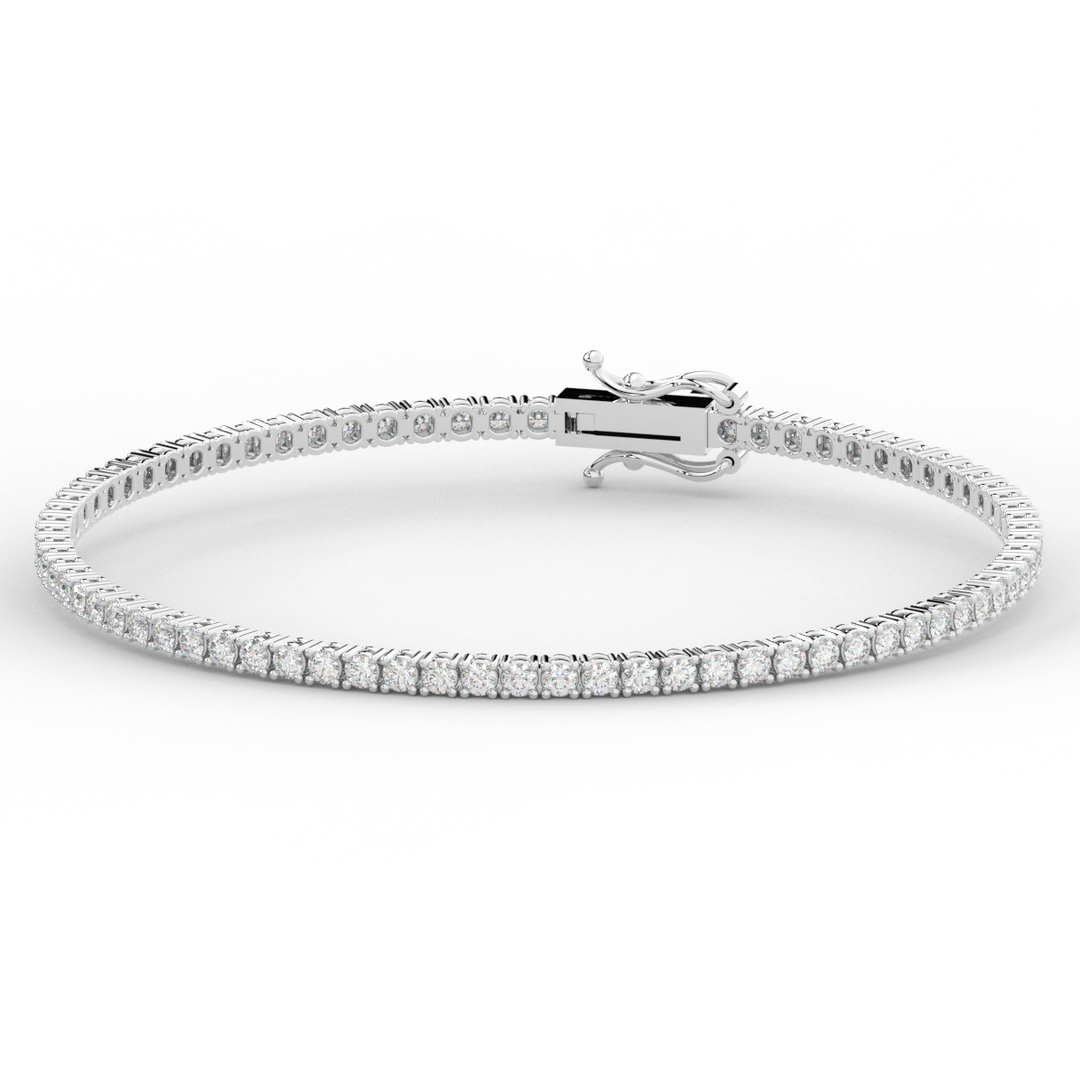 3.00CT.TW ROUND LAB DIAMOND TENNIS BRACELET - Nazarelle