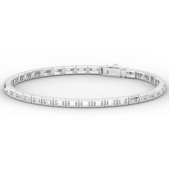 3.40CT.TW ROUND LAB DIAMOND TENNIS BRACELET - Nazarelle
