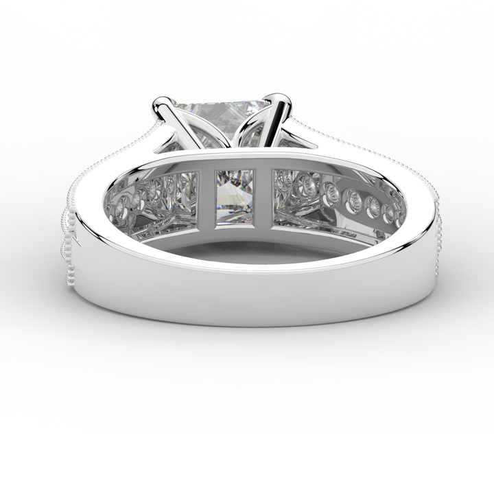 3.55CT.TW ASSCHER LAB DIAMOND ENGAGEMENT RING - Nazarelle
