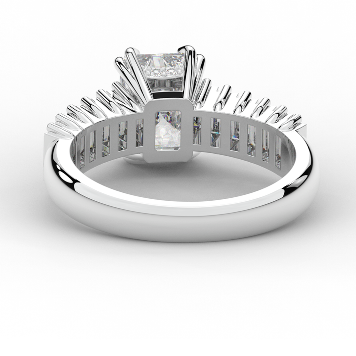 2.60CT.TW RADIANT LAB DIAMOND ENGAGEMENT RING - Nazarelle