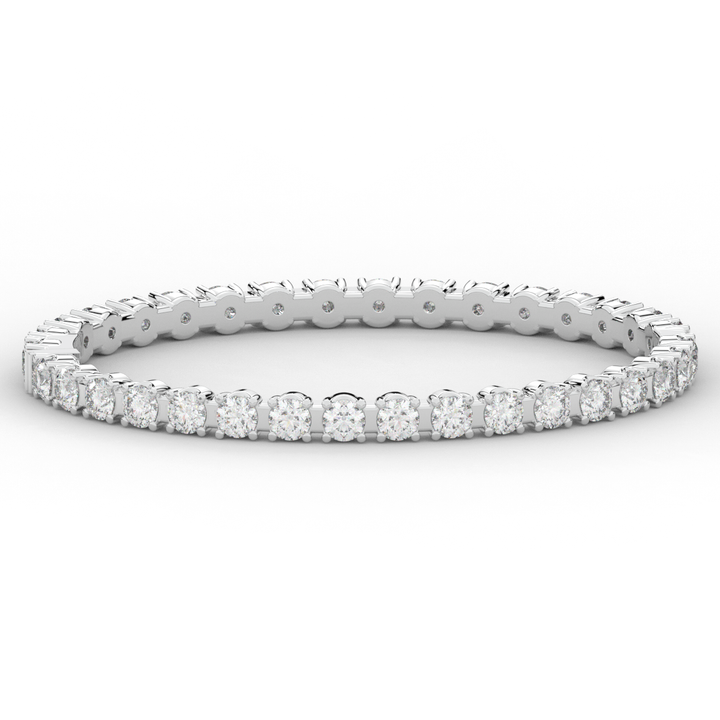 9.00CT.TW ROUND LAB DIAMOND ETERNITY BANGLE - Nazarelle