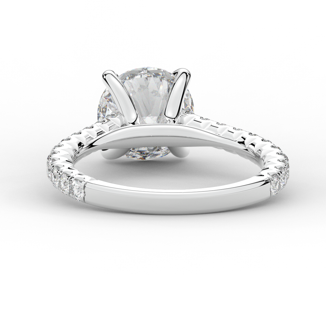 2.40CT.TW ROUND LAB DIAMOND ENGAGEMENT RING - Nazarelle